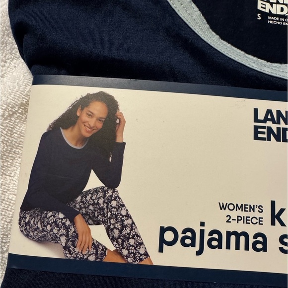 Lands End 2 pc Knit Pajama Set - Picture 7 of 8